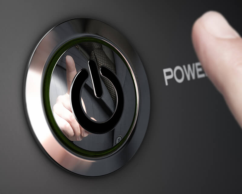 自動で電源を切る